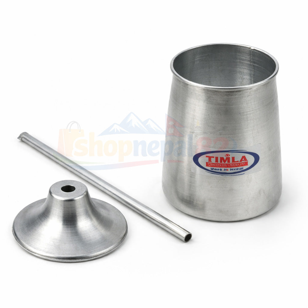 Traditional Nepali Silver Tongba Set –परम्परागत नेपाली सिल्भर टोंग्बा सेट