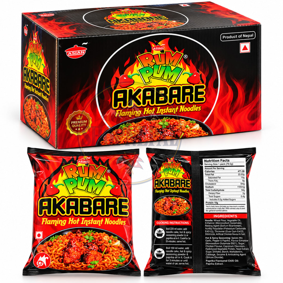 Rumpum Akbare Noodles 30g- रम पम चिकेन