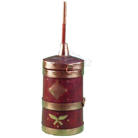 Handcrafted Wooden Tongba Mug – हस्तनिर्मित काठे तोङ्बा मग