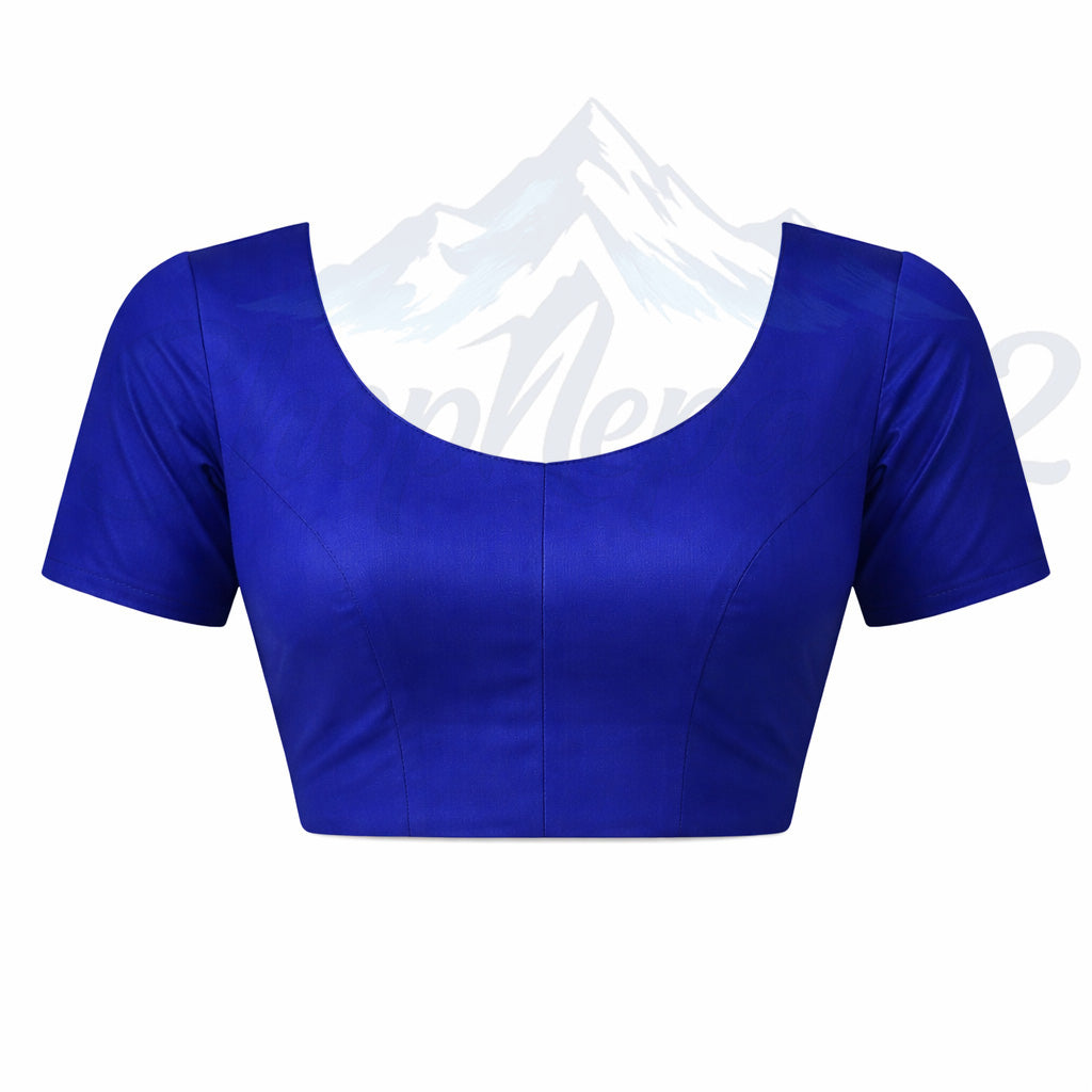 Royal Blue Nepali Dhaka Saree – Traditional Ethnic Festival Wear – नीलो ढाका साड़ी
