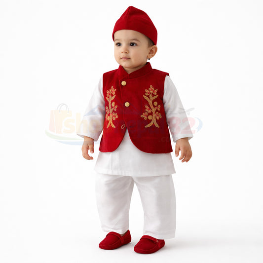 Baby Boy Traditional Nepali Pasni - बेबी केटाको नेपाली पास्नी सेट