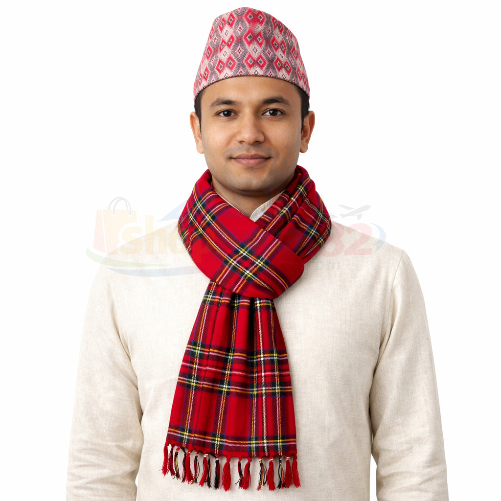 Nepali Galbandi Muffler नेपाली गल्बन्दी मफलर