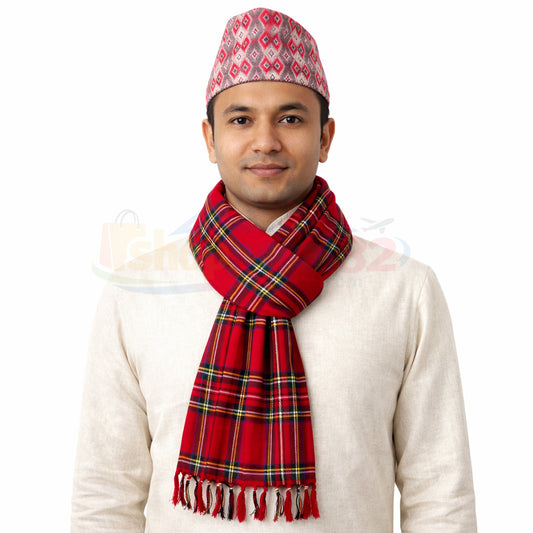 Nepali Galbandi Muffler नेपाली गल्बन्दी मफलर