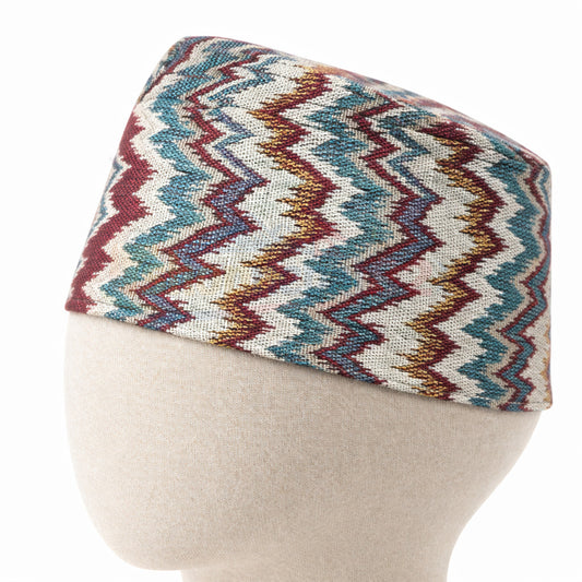 Nepali Dhaka Topi Zigzag multicolor – नेपाली ढाका टोपी