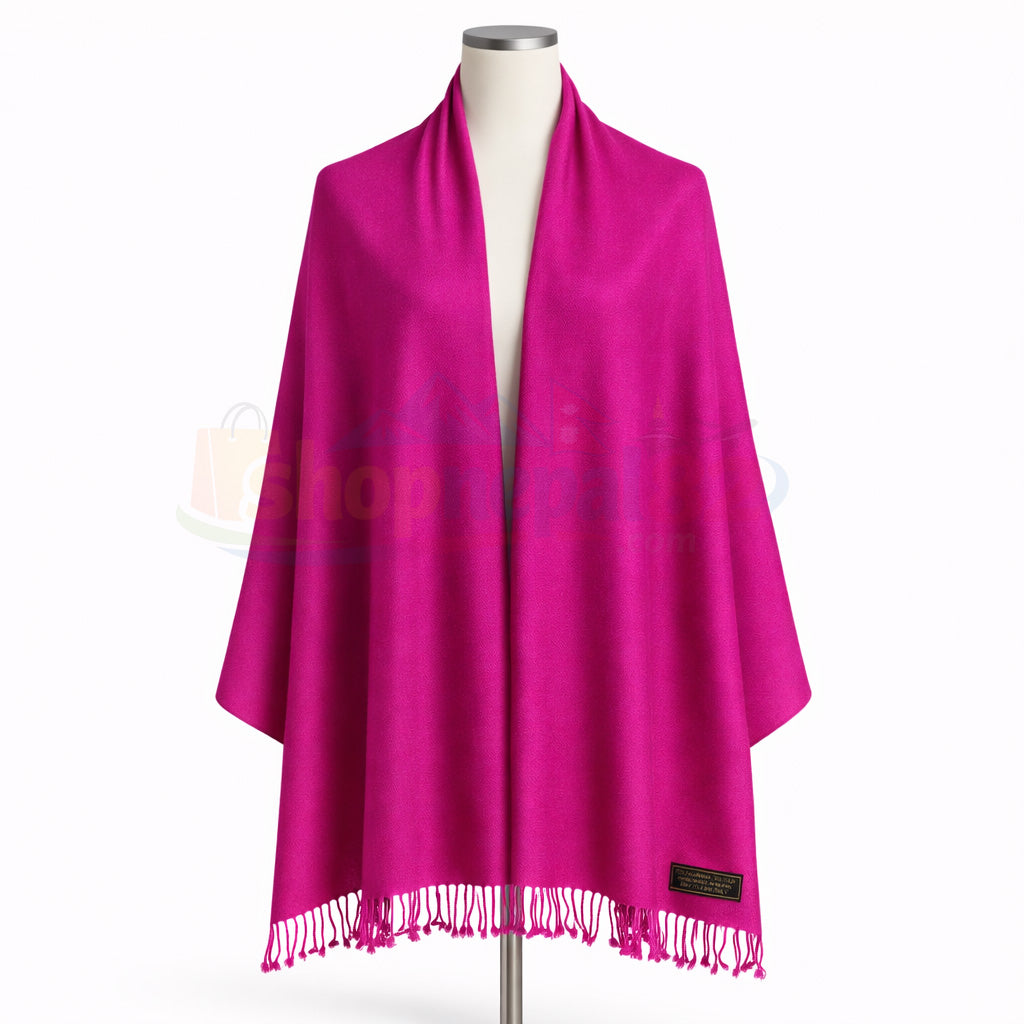 Nepali Pashmina Silk Shawl Handmade in Nepal 🇳🇵