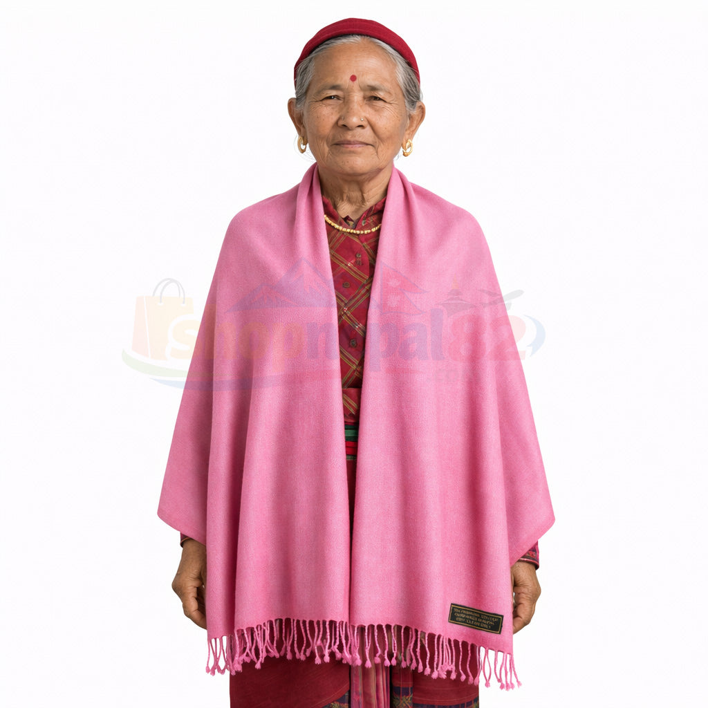 Nepali Pashmina Silk Shawl Handmade in Nepal 🇳🇵