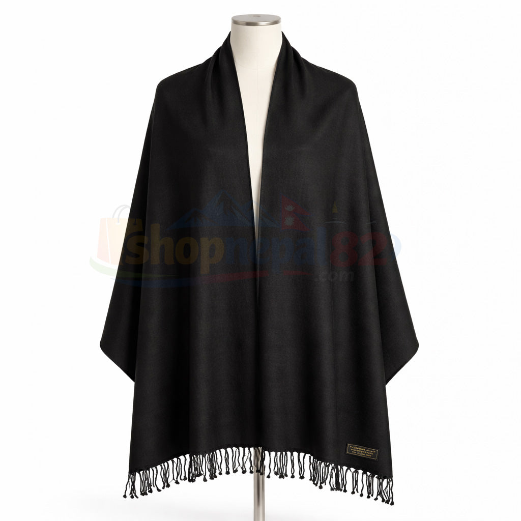 Nepali Pashmina Silk Shawl Handmade in Nepal 🇳🇵