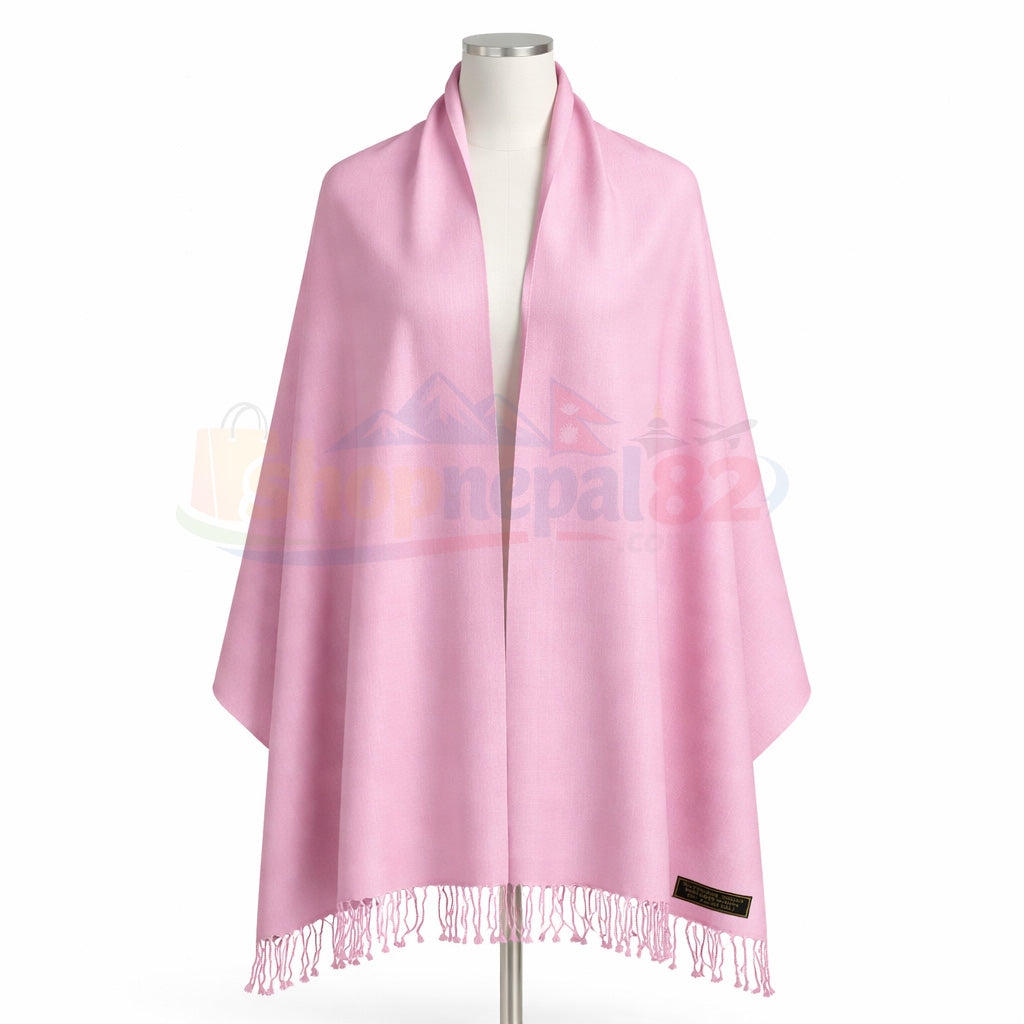 Nepali Pashmina Silk Shawl Handmade in Nepal 🇳🇵