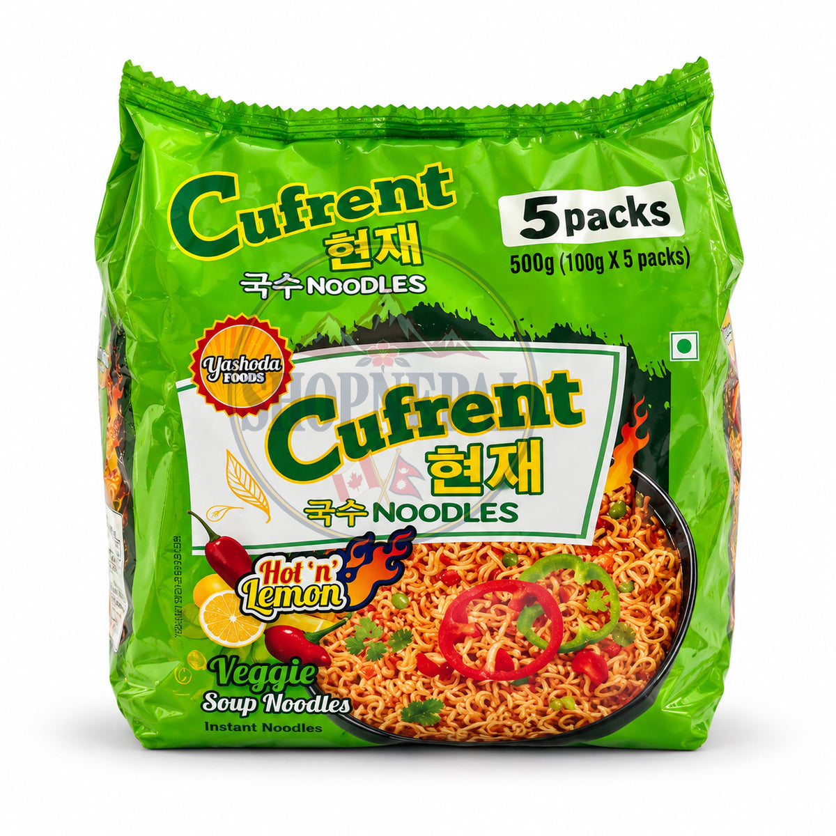 Current Hot & Lemon Veg Noodles 4(5x100gm)