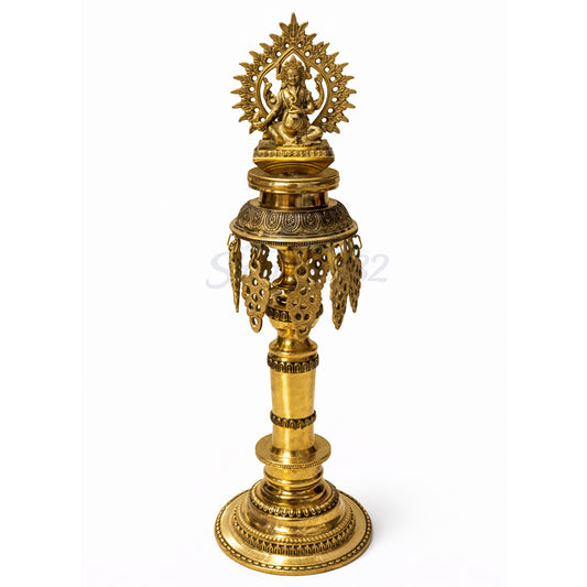 Handcrafted Laxmi  Brass Panas Diya –पितलको पानस