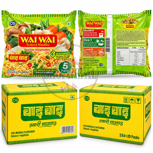 WaiWai VeG Noodles 70 g-मसला वेज