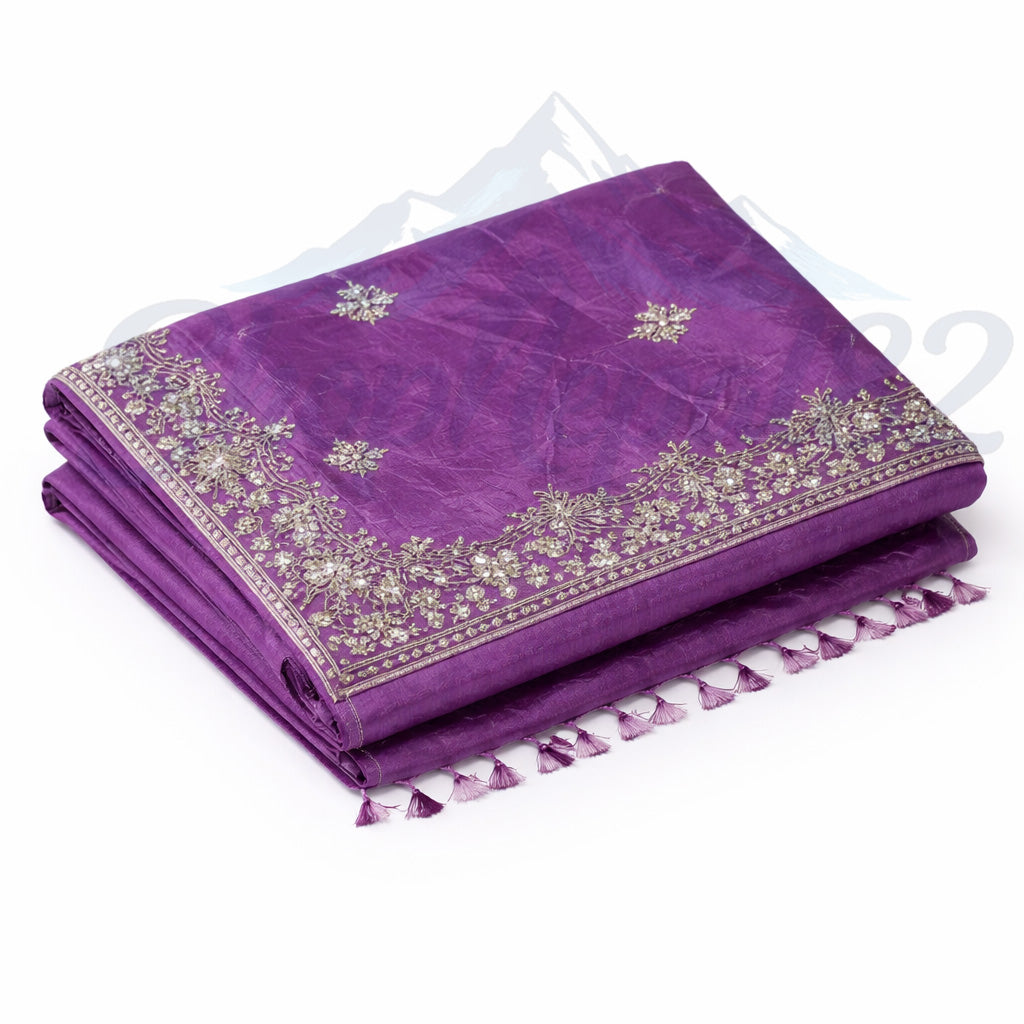 Elegant Lavender Ethnic Saree – Festival & Wedding Wear – ल्याभेन्डर साड़ी